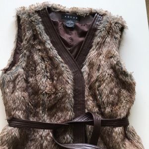 Faux fur vest